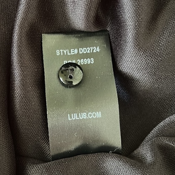 NWT Lulus Last Love Song Black Tie Waist Bow Detail Bell Sleeve Dress - M - Picture 15 of 16